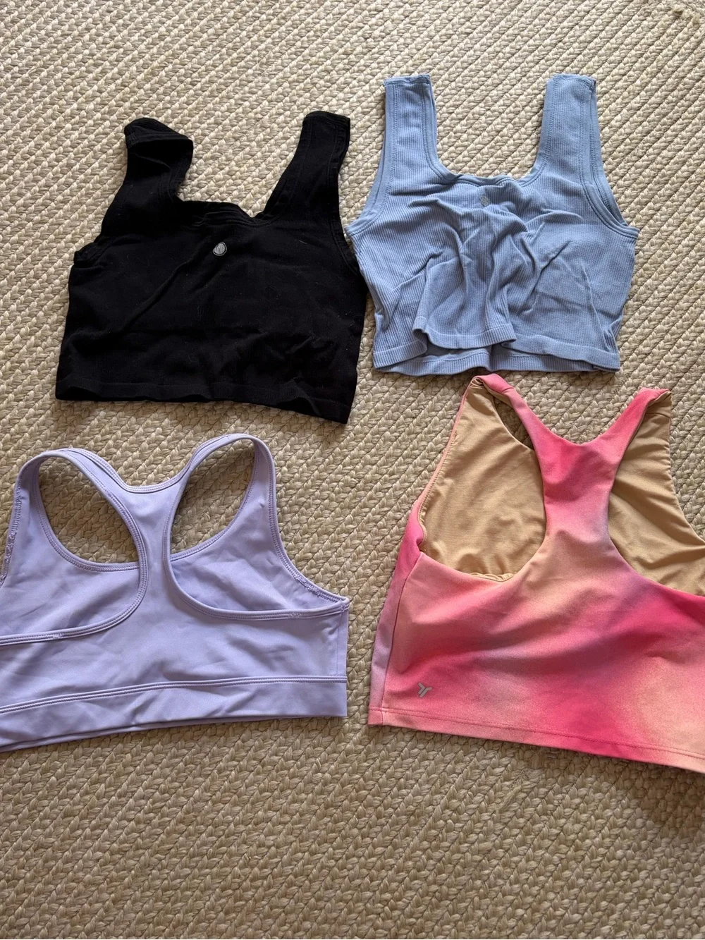 Girls Sports Bra Bundle Lot Of 4 Nike Old Navy 10